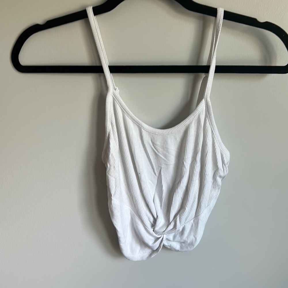White crop top